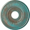 Ekena Millwork Berkshire Ceiling Medallion (Canopies up to 7"), 15 3/4"OD x 3 7/8"ID x 3/4"P, Copper Green Patina CM15BECGS - alternate 1